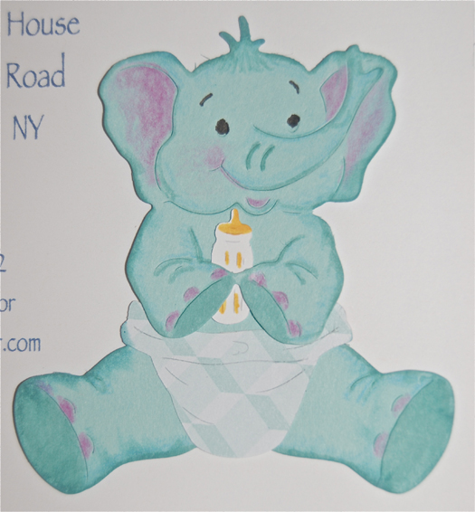 Elephant Die Baby Bundle Baby Shower Invitation